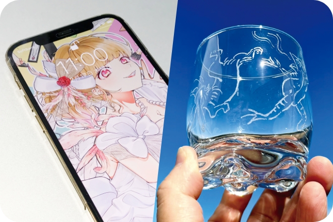 スマホ壁紙デザイン＆グラスリッツェン制作体験